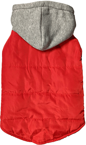 COSMO Vest and Sweatshirt Reversible Coat w/Hood L Red