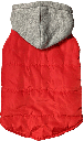 COSMO Vest and Sweatshirt Reversible Coat w/Hood L Red