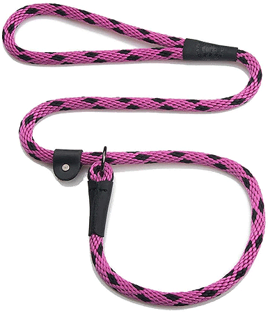 MENDOTA Slip Lead 6'x3/8" Black Ice Raspberry