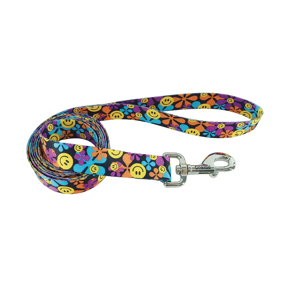 PET ATTIRE Styles Dog Leash 5/8 x 6ft Wild Flower