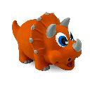 PETSPORT NaturFlex Triceratops Large 8"