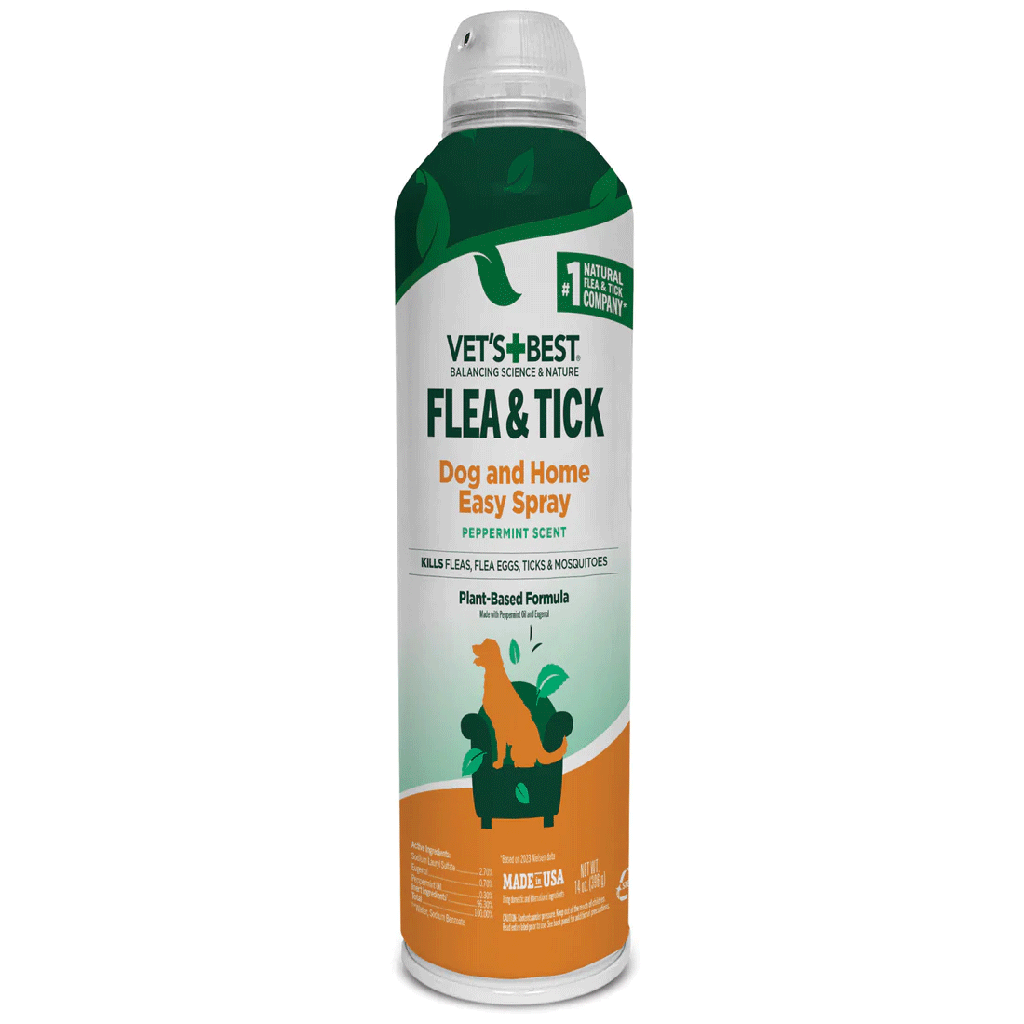 VETS BEST Flea + Tick Spray 14oz (aerosol)