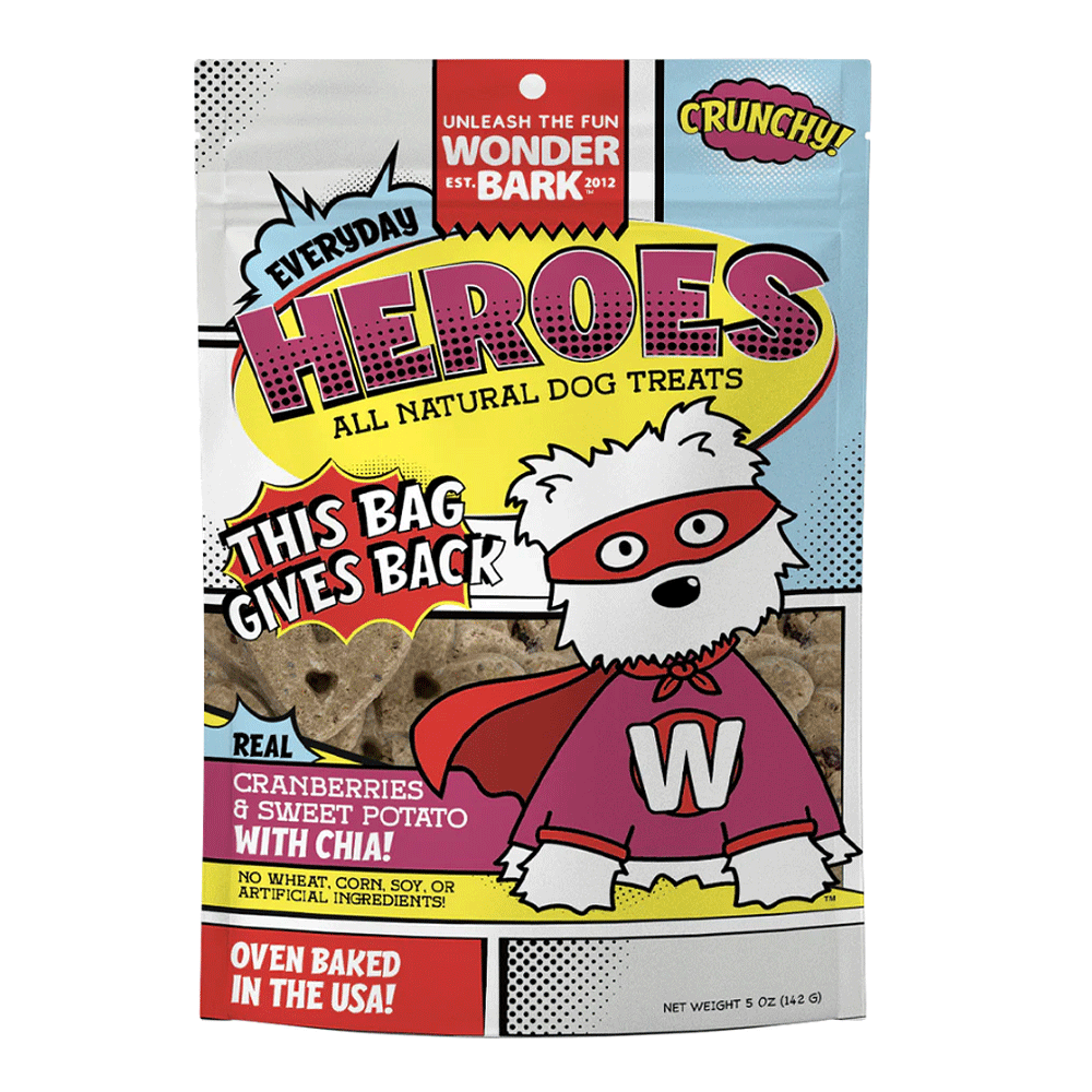 WONDER BARK Everyday Heros Cranberry + Sweet Potato 5oz