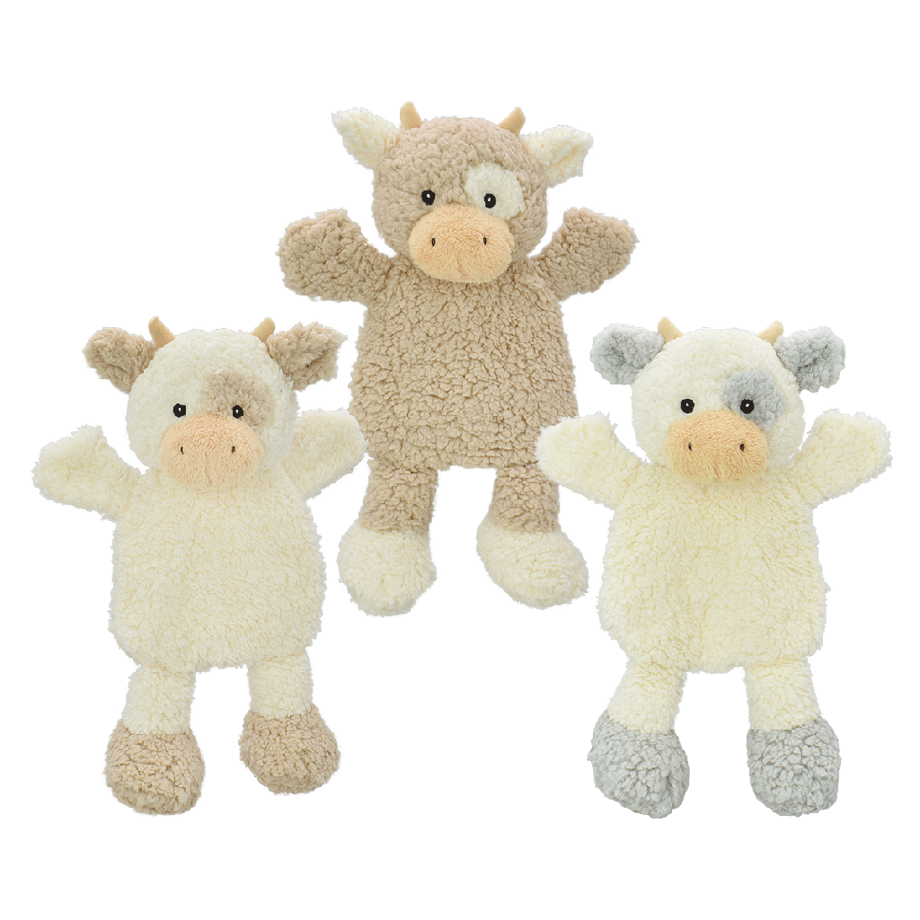 MULTIPET Pet Envy Crinkle Cow Flattie 15"