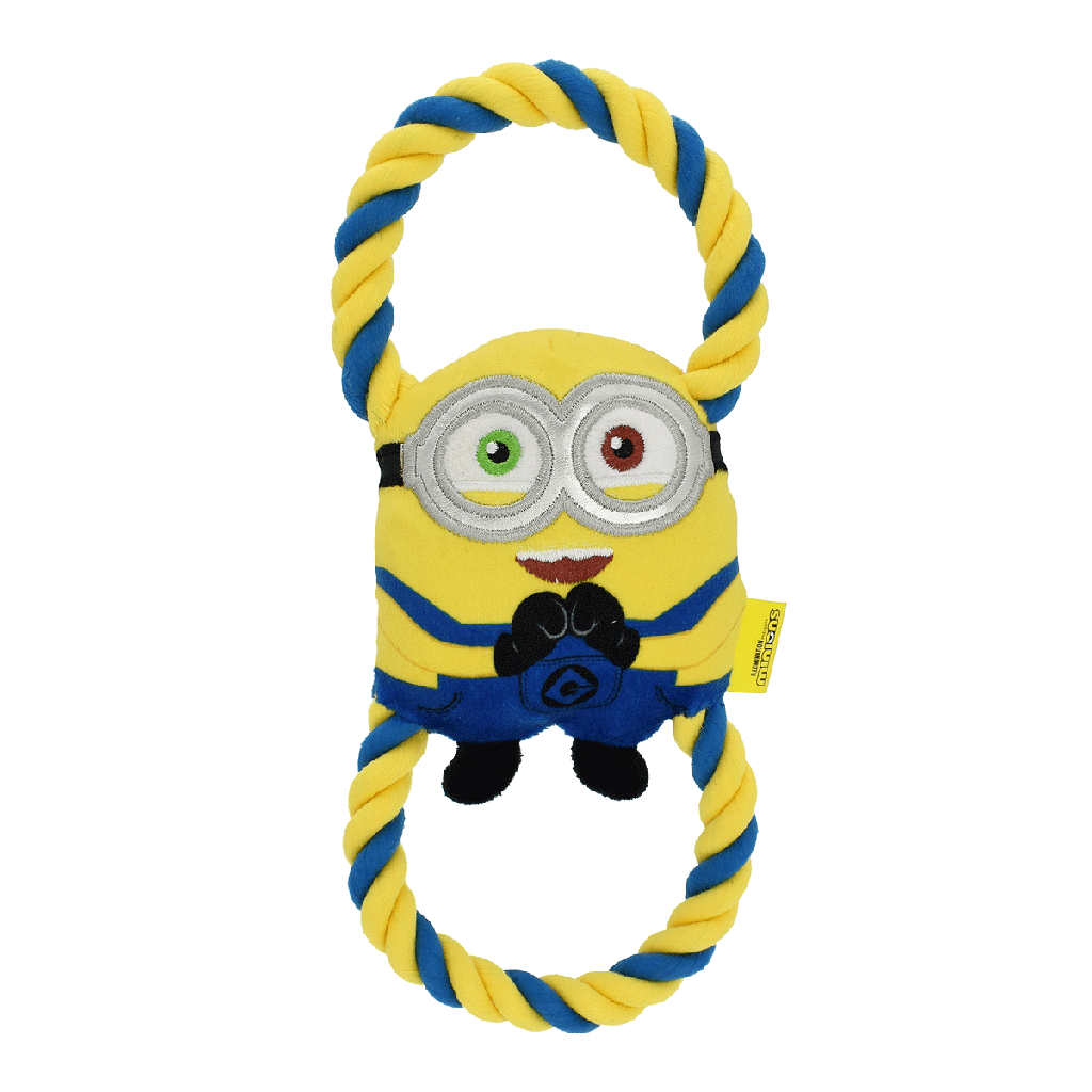 MULTIPET Minions Rope Tug Bob 10"