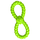 ETHICAL/SPOT Play Strong Flex Figure-8 10"