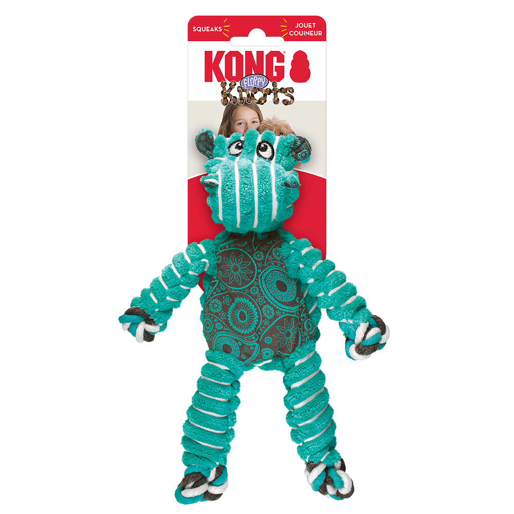 KONG Floppy Knots Hippo M/L