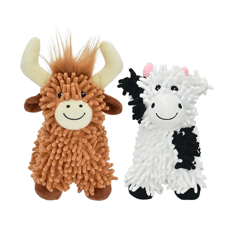 MULTIPET Floppy Cows Assorted 10"