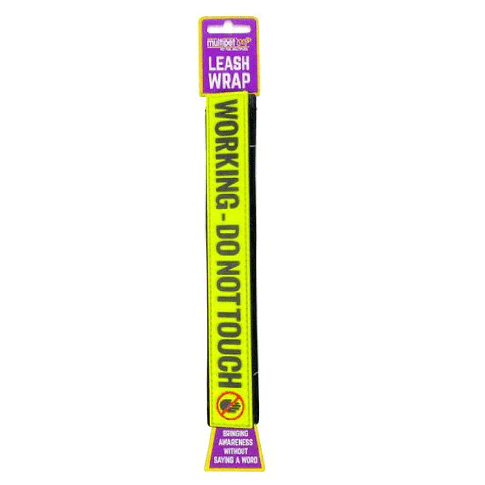MULTIPET Leash Wrap "Working - Do Not Touch"