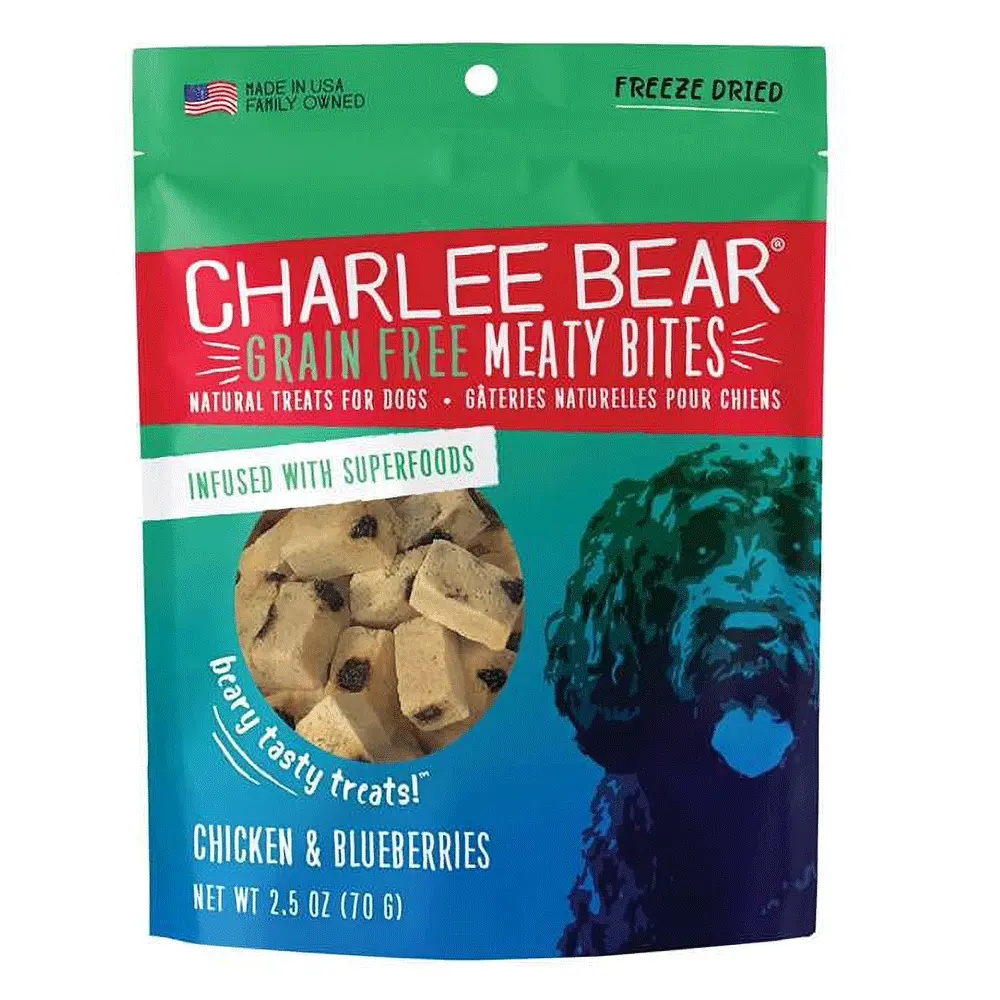 CHARLEE BEAR Meaty Bites Chicken w/Blueberries 2.25oz