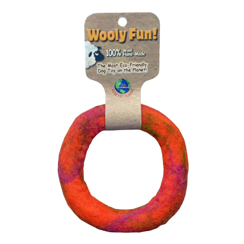 AMAZING PET Wooly Fun Ring 5" Orange
