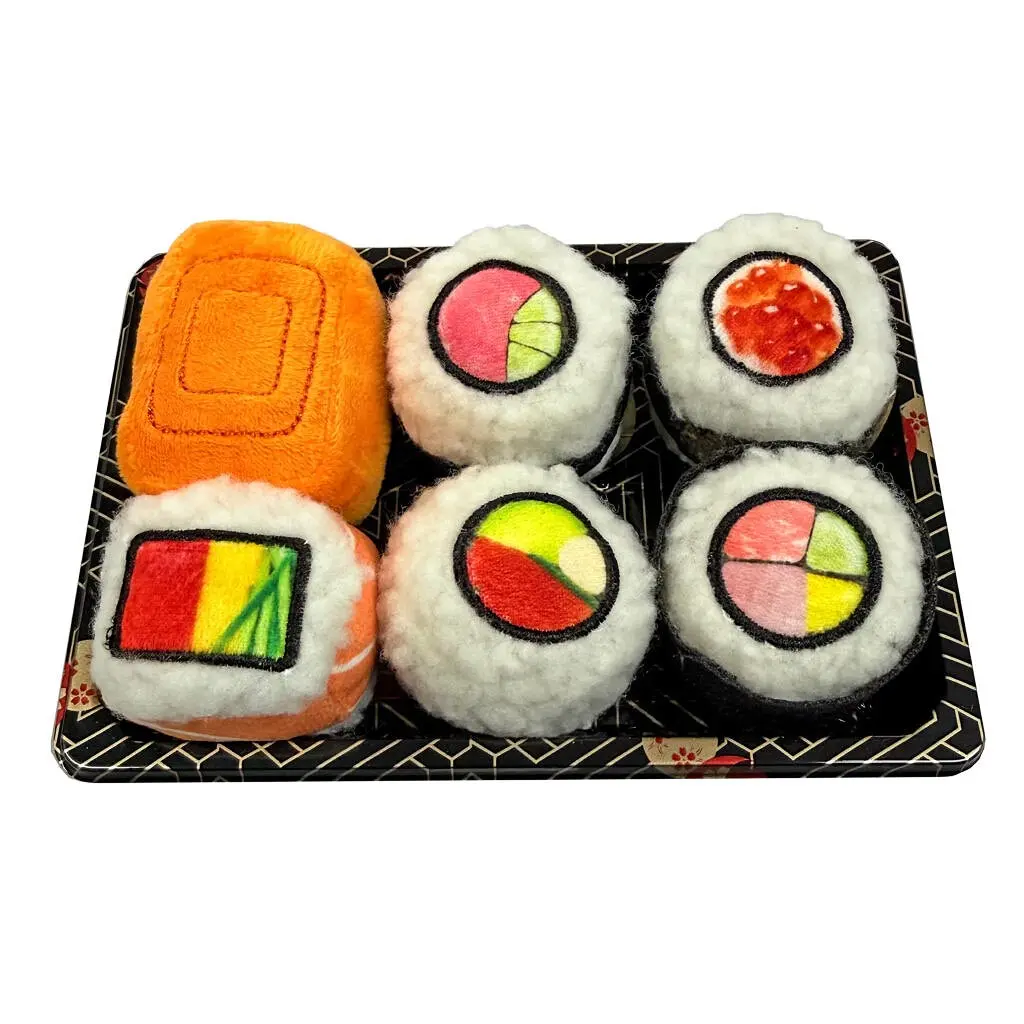 ETHICAL/SPOT Sushi Roll Set Cat Toy 6pc