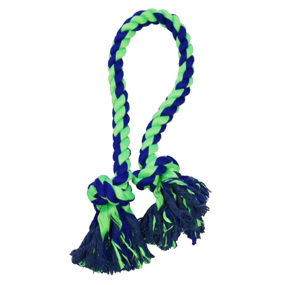 AMAZING PET Rope 2 Knot 48" Blue/Green