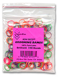 *BOWDECO Latex Grooming Bands Brilliant 100ct