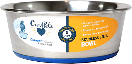 OURPETS Durapet Premium Stainless Steel Bowl 4 Cup