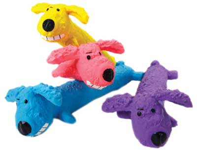 MULTIPET Loofa Latex Ruff Dog 6"