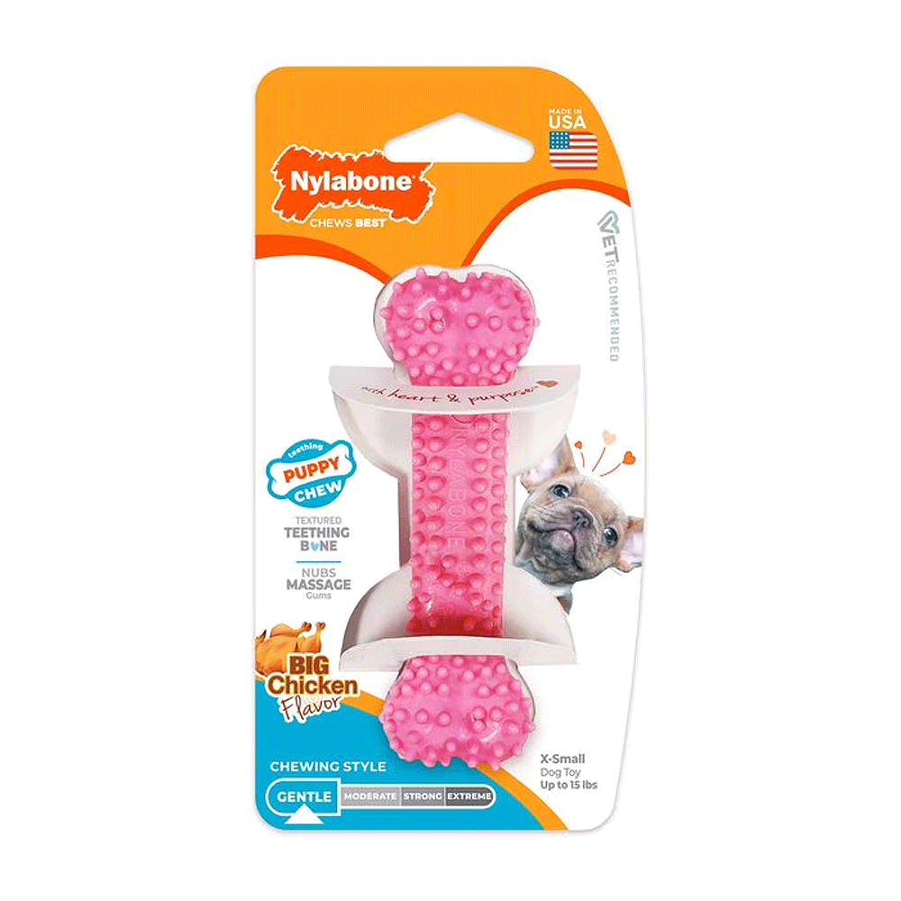 NYLABONE Puppy Chew Pink Petite