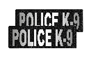*DOGLINE Velcro Patch - Police K-9 - L/XL