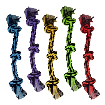 MULTIPET Nuts For Knots 3-Knot Rope 15"