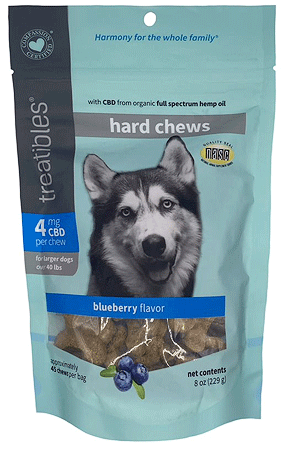 [TRT00572] TREATIBLES Grain Free Blueberry Chews 4mg Large 7ct