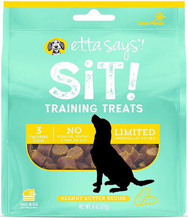 [TP00811] ETTA SAYS Sit! Training Treats Peanut Butter 6oz