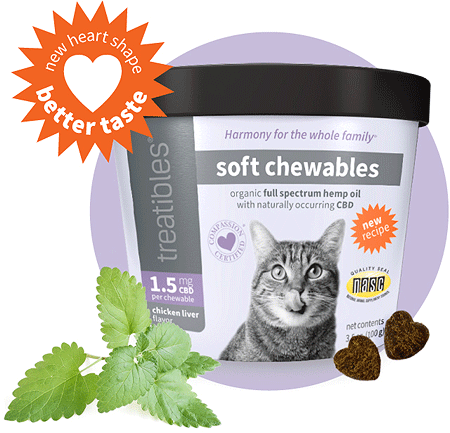 [TRT00815] TREATIBLES Hemp Oil Soft Chews for Cats 100ct