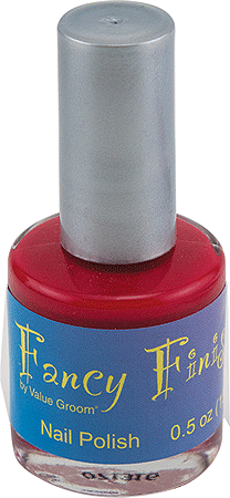 [FAN31830 RED] *FANCY FINISHES Nail Polish Cremes Red