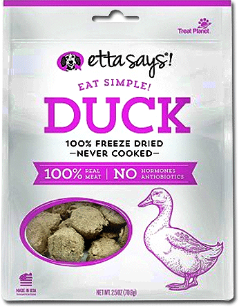 [TP00817] ETTA SAYS! Eat Simple! Freeze Dried Treats Duck 2.5oz
