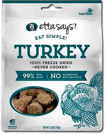 [TP00819] ETTA SAYS! Eat Simple! Freeze Dried Treats Turkey 2.5oz