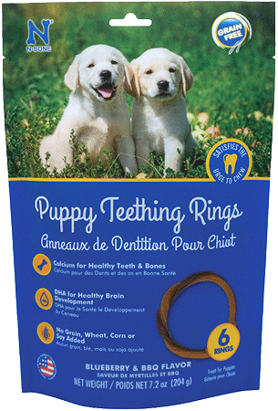 [NB11306] N-BONE Puppy Teething Rings Grain-Free Chicken 6pk