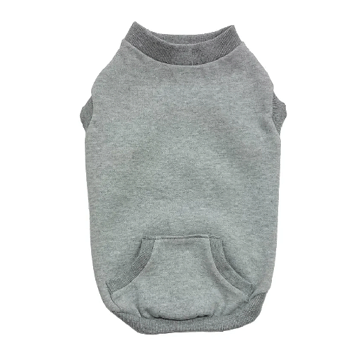 [FP55066 L] FASHION PET Dog Sweatshirt Gray L