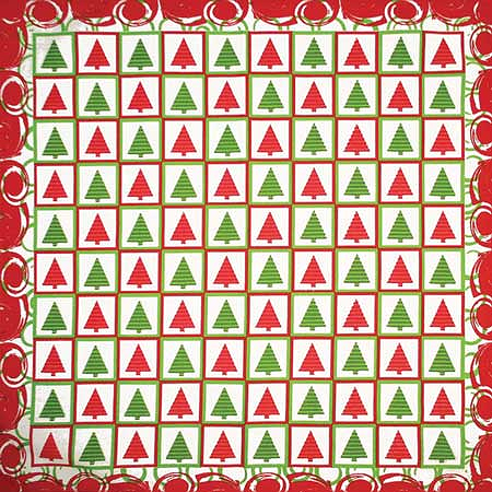 [BAN426] BANDANNA Holiday Christmas Checkers
