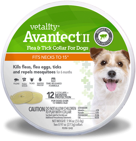 [TEV25049] VETALITY Avantect II Flea &Tick Dog Collar 15in