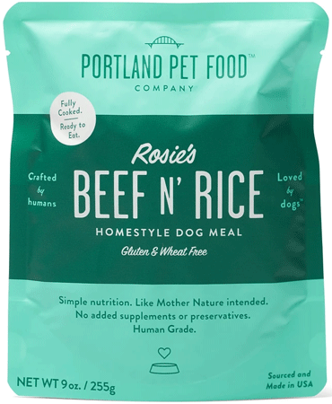 [PPF862298] *PORTLAND PET FOOD Beef N' Rice Meal Pouch 9oz 8pk