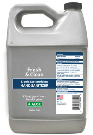 [TC00049] *TROPICLEAN Fresh & Clean Moisturizing Hand Sanitizer Gallon