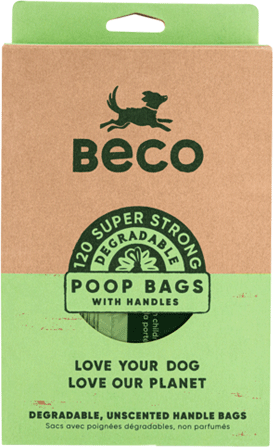 [BEC75195] BECO Poop Bags with Handles 120ct