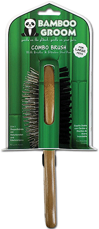 [PAW16345] ALCOTT Bamboo Groom Combo Brush L