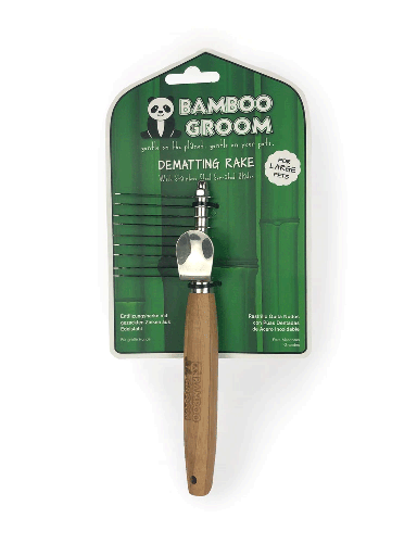 [PAW16567] ALCOTT Bamboo Groom Dematting Rake L