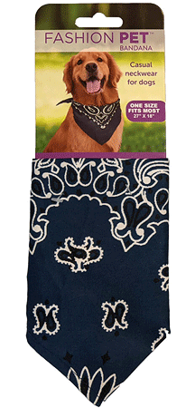 [FP02722] FASHION PET Bandana Cowboy Blue