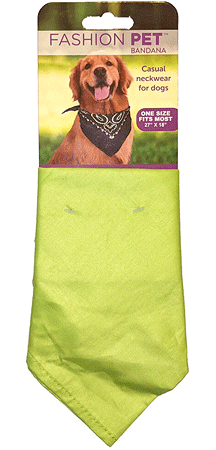 [FP02726] FASHION PET Bandana Safety Green