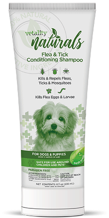 [TEV25064] TEVRA Vetality Naturals Flea & Tick Conditioning Shampoo for Dogs 8oz