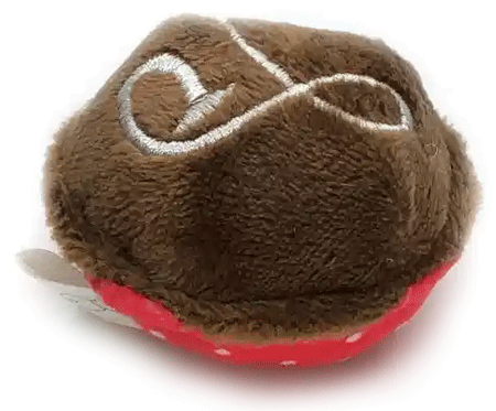 [DW54122] *DOYEN Truffle Catnip Toy - Brown/White Lines