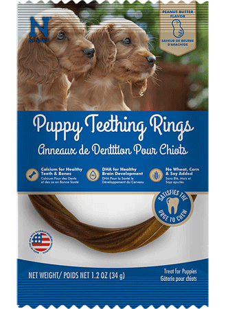 [NB91230] N-BONE Puppy Teething Rings Peanut Butter