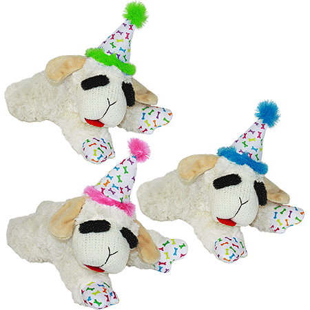 [MP48706] MULTIPET Lamb Chop with Birthday Hat 10.5"