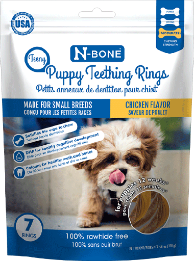 [NB91268] N-BONE Teeny Puppy Teething Rings Chicken 7pk