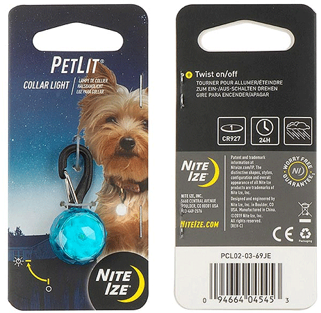 [NZ04545] NITE IZE PetLit LED Collar Light - Turquoise Jewel