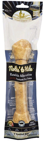 [FF63305] NOTHIN' TO HIDE Ultra Knotted Bone 9" Beef 1pk