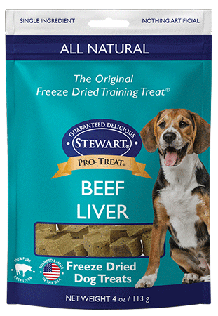 [MCP00278] *STEWART Pro-Treat Beef Liver Dog Treats 4oz Pouch