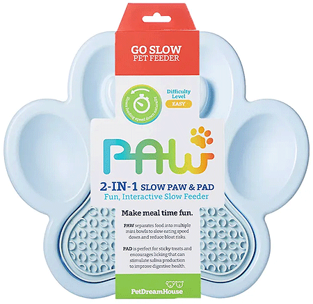[PDH43086] PetDreamHouse PAW 2-in-1 Lick Pad w/Slow Feeder Baby Blue