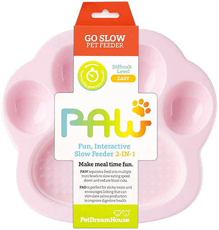 [PDH43094] PetDreamHouse PAW Mini 2-in-1 Slow Feeder & Lick Pad Baby Pink